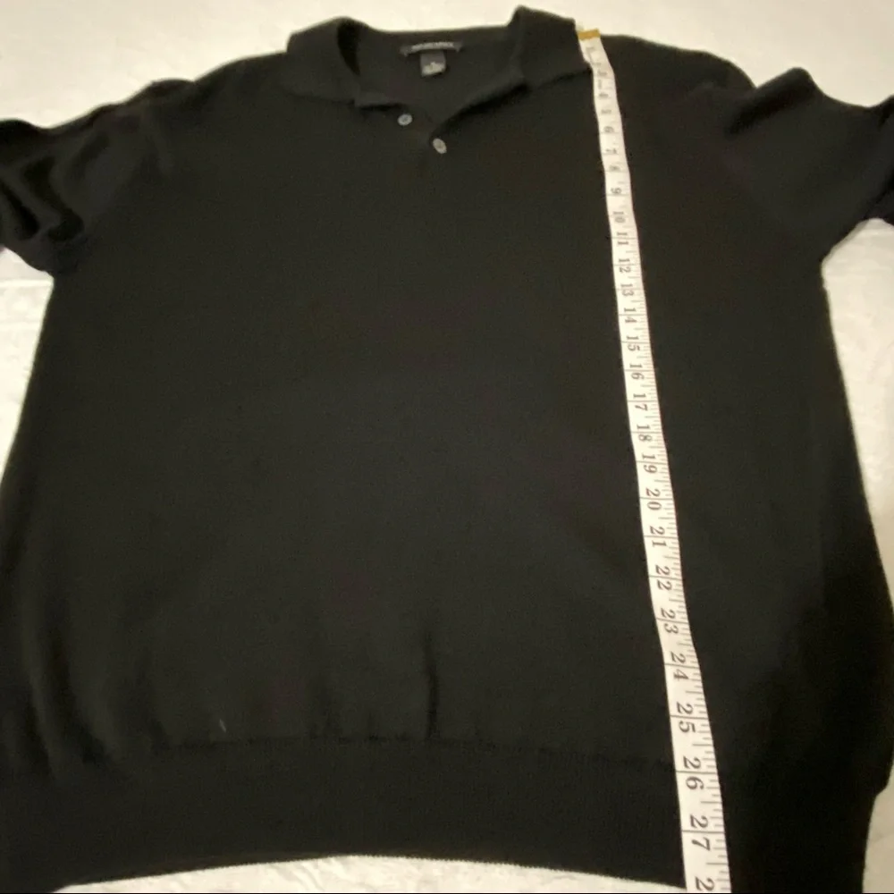 Murano Italia mens 55% wool 45% acrylic long sleeves 3 button collar sweater Med